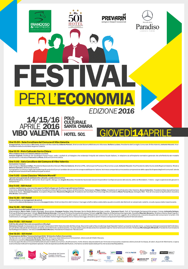 Festival per l'Economia 2016 - giovedì 14 aprile