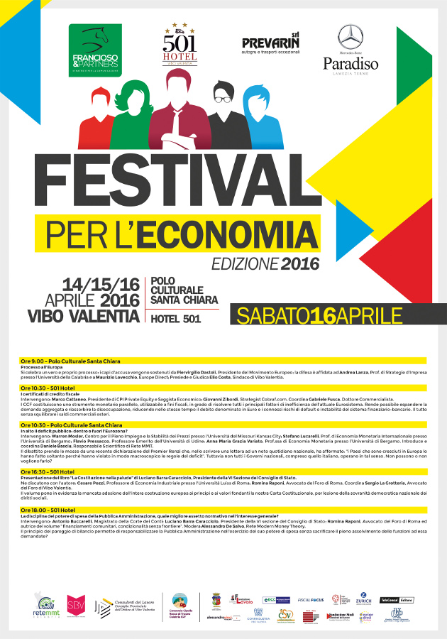 Festival per l'Economia 2016 - sabato 16 aprile