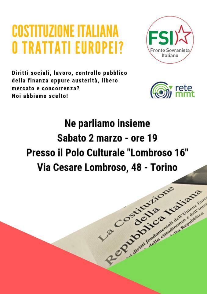 Costituzione Italiana o Trattati europei?