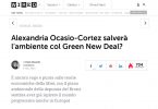 Alexandria Ocasio-Cortez salverà l'ambiente col Green New Deal?