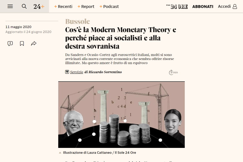 Cos'è la Modern Monetary Theory e perché piace ai socialisti e alla destra sovranista